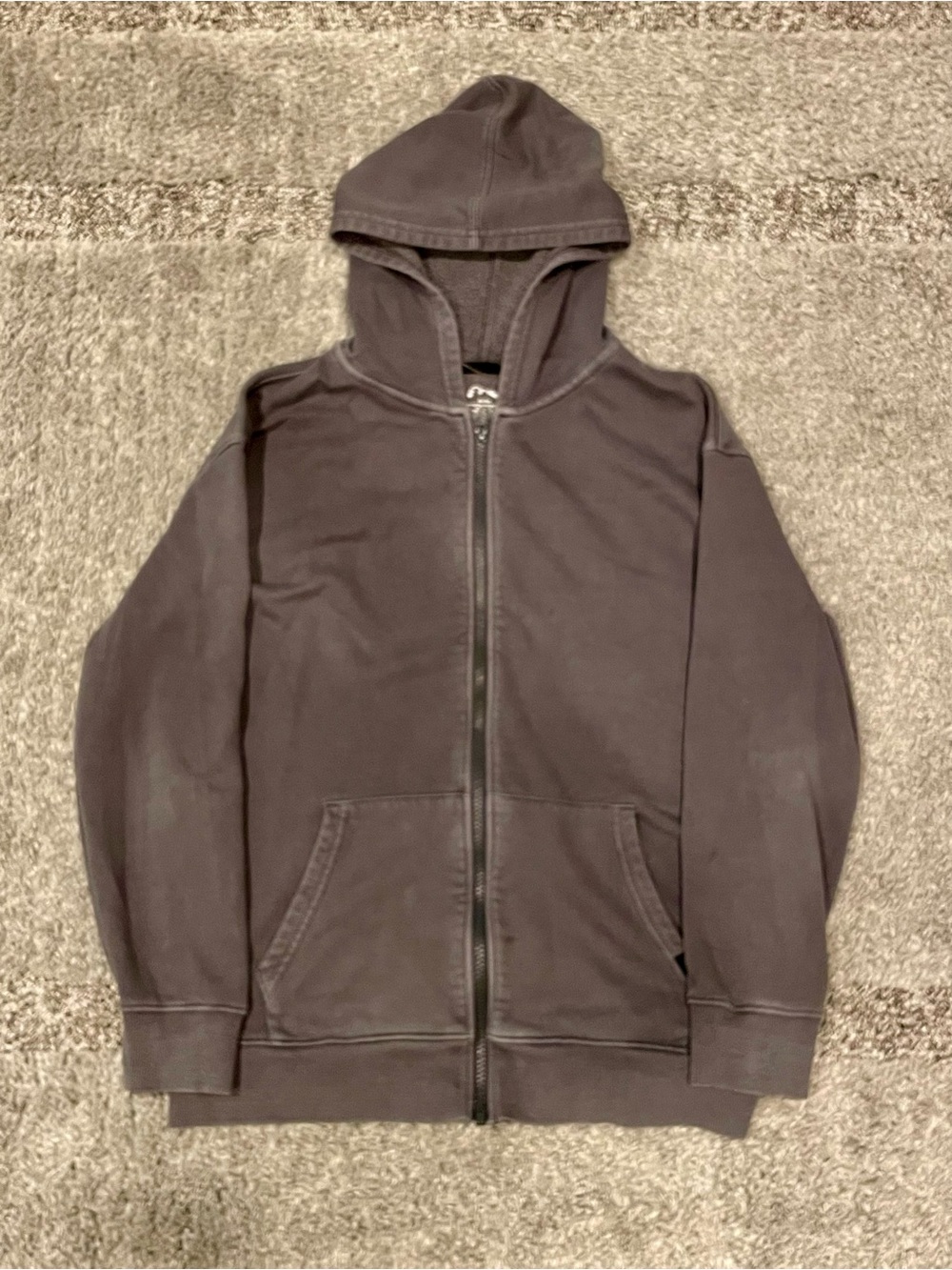 Grey Zip-Up Hoodie in Youth 14